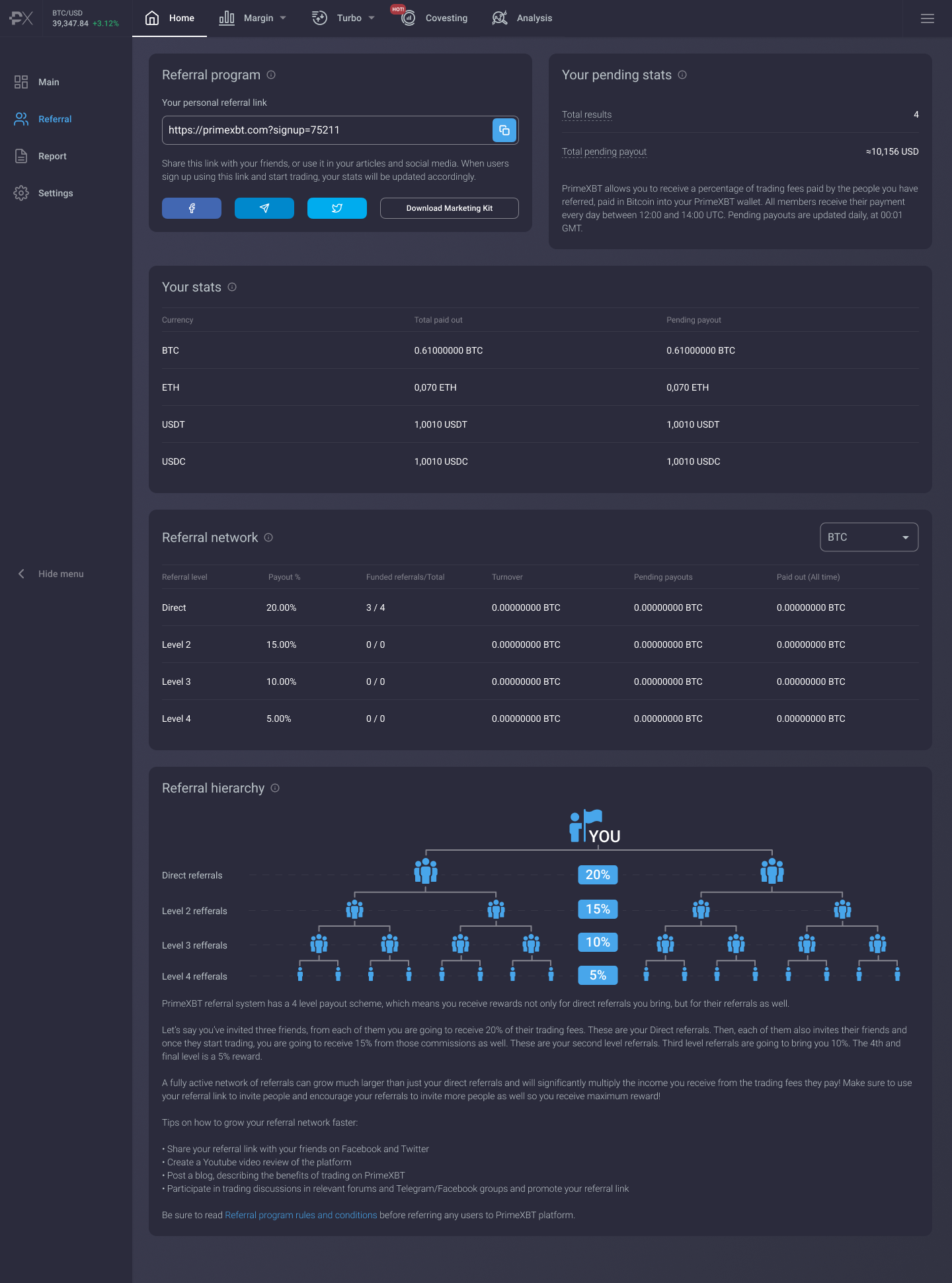 Welcome To nobletradehub V2.0: Trade Global Markets With ETH, USDT & USDC - Refer earn 1