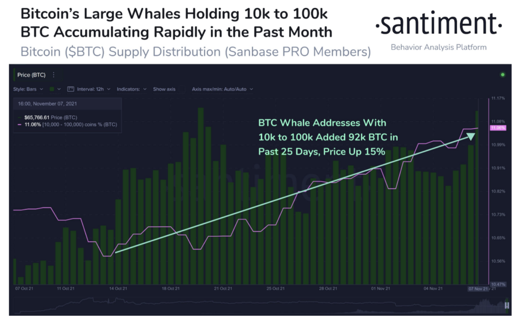 Market Research Report: Bitcoin Retreats After Closing In On $70,000 While Stocks Dip On High Inflation  - Screen Shot 2021 11 15 at 9.42.59 AM 1024x649